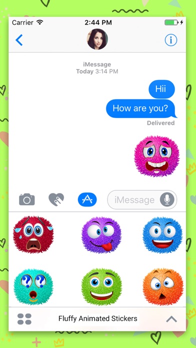 Fluffy Emoji :Animated Sticker screenshot 2