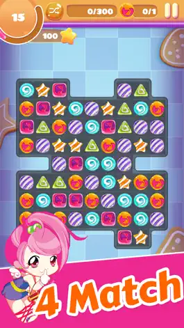 Game screenshot Печенье Пончик Матч - Ослеплять Раздавить Пончик apk