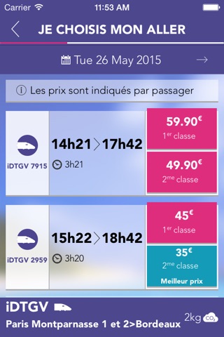 iDTGV screenshot 3