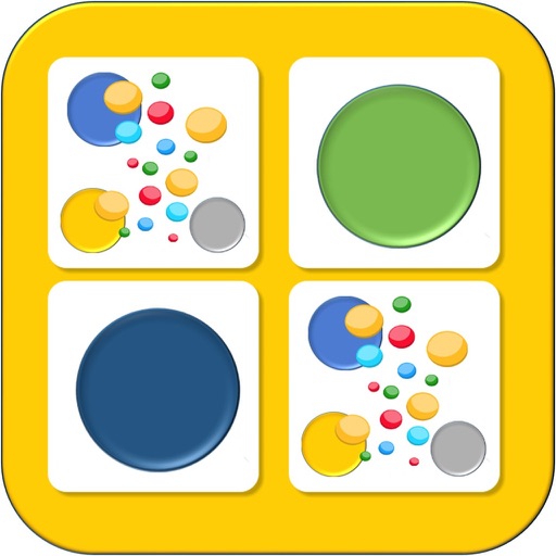 The circle brain challenging memory matches games icon