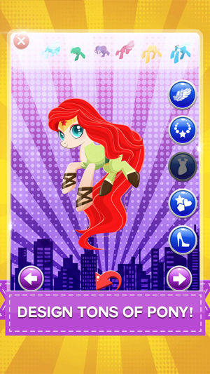 Super Pony Hero Girl – My Little Princess Pony Dress up Game(圖3)-速報App