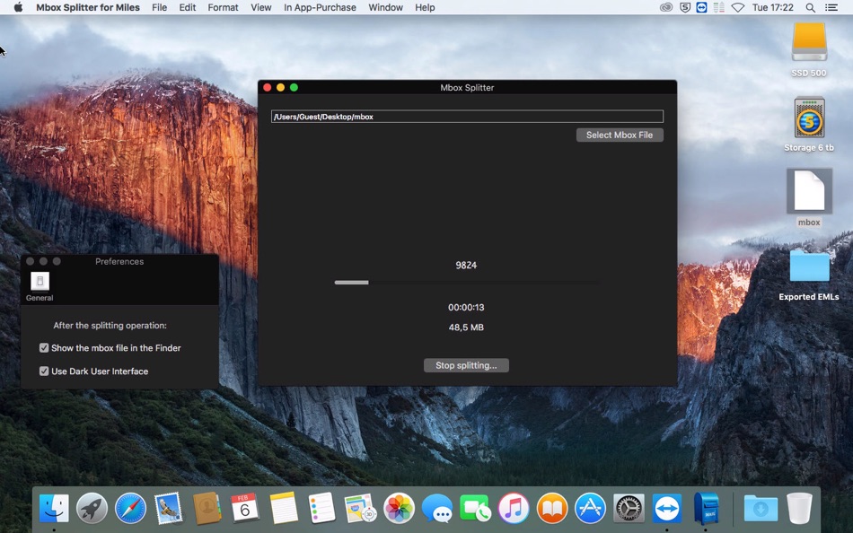 #4. Mbox Splitter (macOS) 由: Alfonso Maria Tesauro