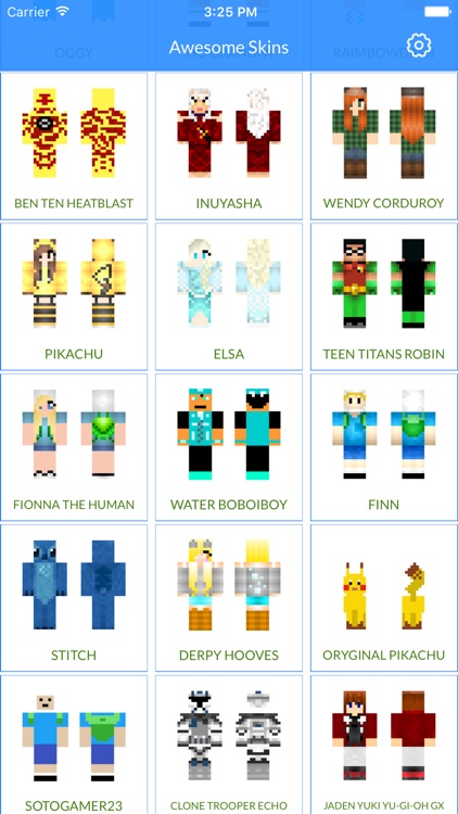 Cartoon and Fictional Character Skins For MCPE - Best Skins For Minecraft Pocket Edition