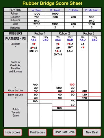 Bridge Bidding & Scoring Pad screenshot 4