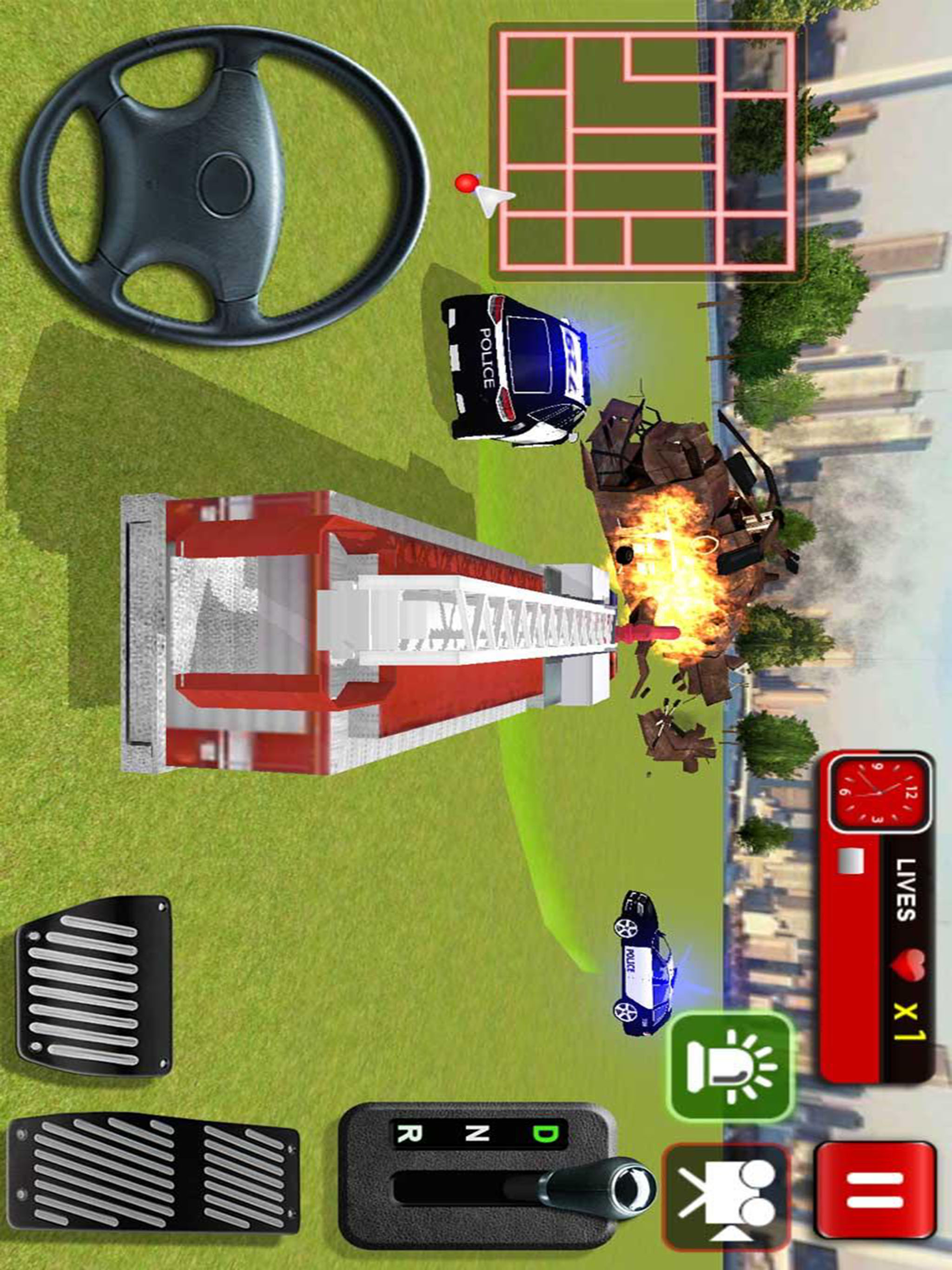 911 Rescue Fire Truck 3D Sim 2017