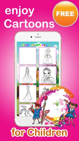 Game screenshot Girls Princess Coloring Pages Education Game apk