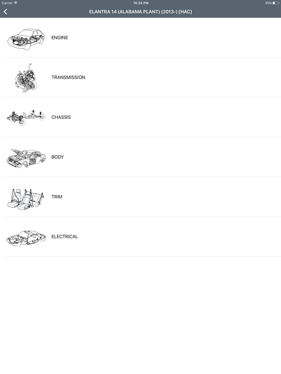 Screenshot #5 pour Hyundai Car Parts - ETK Parts Diagrams