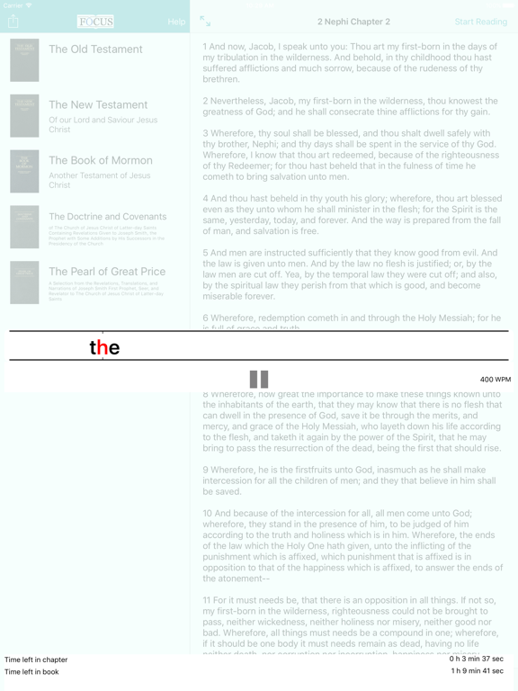 Screenshot #5 pour Scriptures In Focus - Speed Read and Focus on the Book of Mormon and Bible
