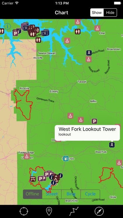 Hoosier National Forest – GPS Offline Navigator