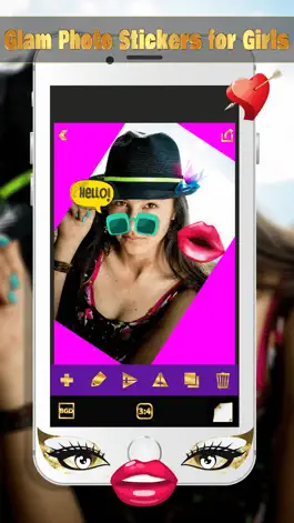 Game screenshot Glam Photo Stickers for Girls–Sticker Image Editor mod apk