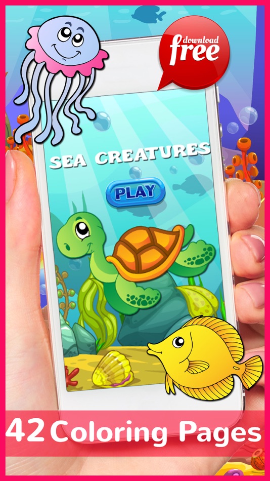 Sea Creatures Coloring Book For Kids And Toddlers! - 1.0 - (iOS)