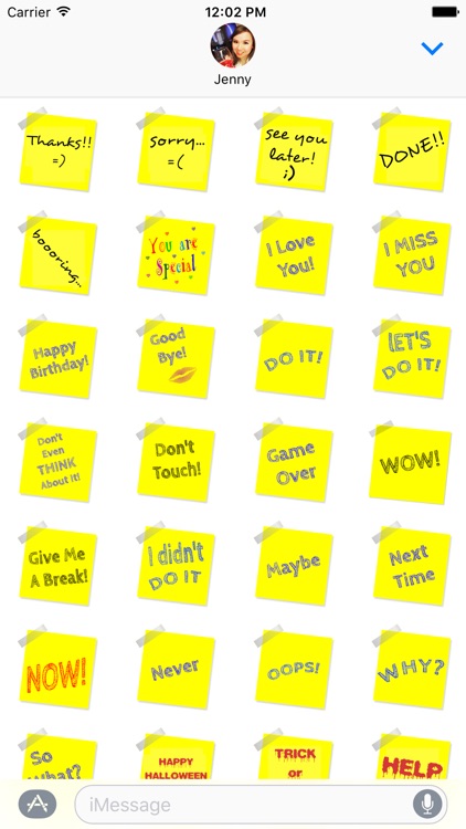 Sticky Notes for iMessage