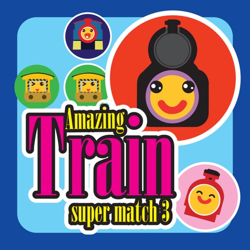 Amazing Train Super Match3 Puzzle for Kids FreePlay Icon