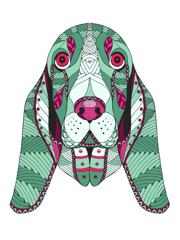 Screenshot #4 pour chien Mandalas - Coloriages pour les adultes