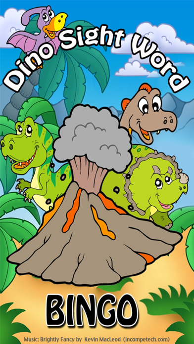 Dino Sight Word Bingo screenshot1