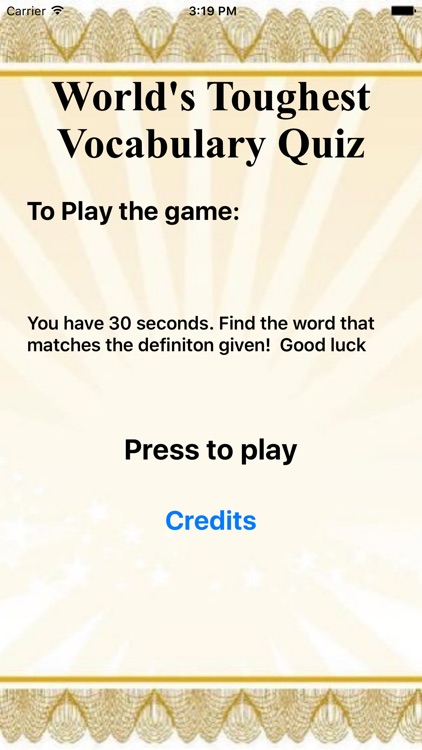 World's Toughest Vocabulary Test