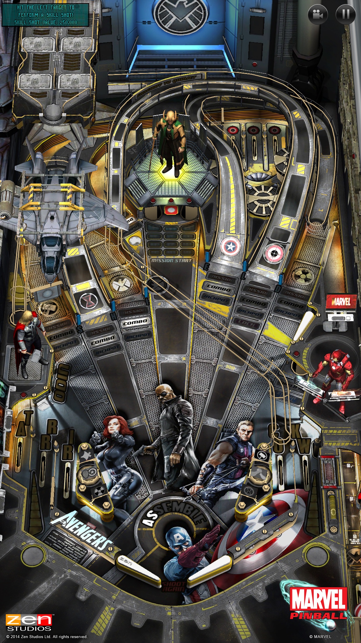 Screenshot do app Marvel Pinball