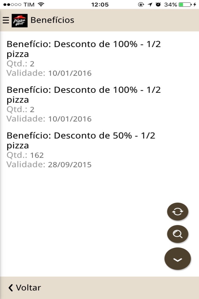 Cartão Clube Pizza Hut SP screenshot 4