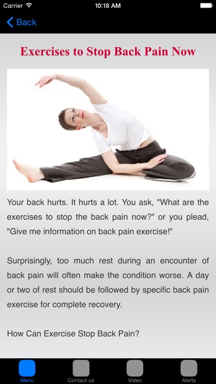 Lower Back Pain & Back Pain Treatment screenshot-3