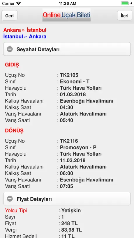 Online Uçak Bileti