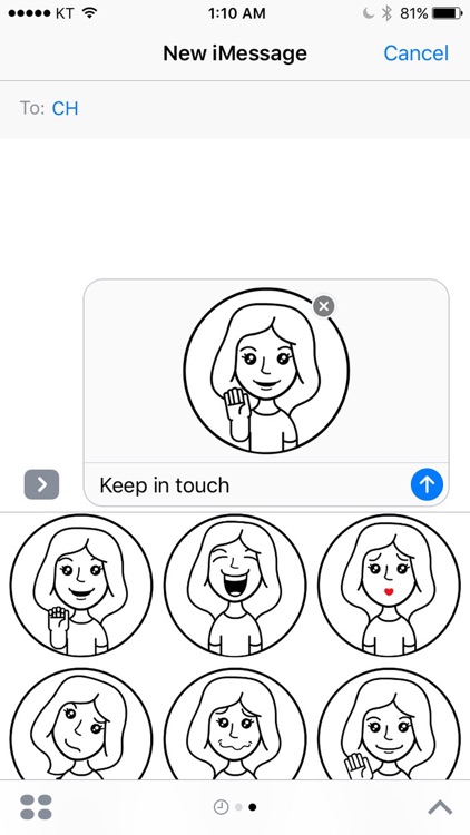 Aniemoji Charming Girl screenshot-0