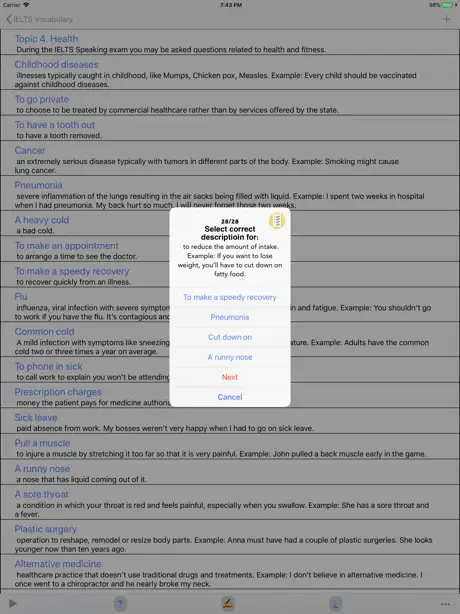 IELTS Vocabulary Listening