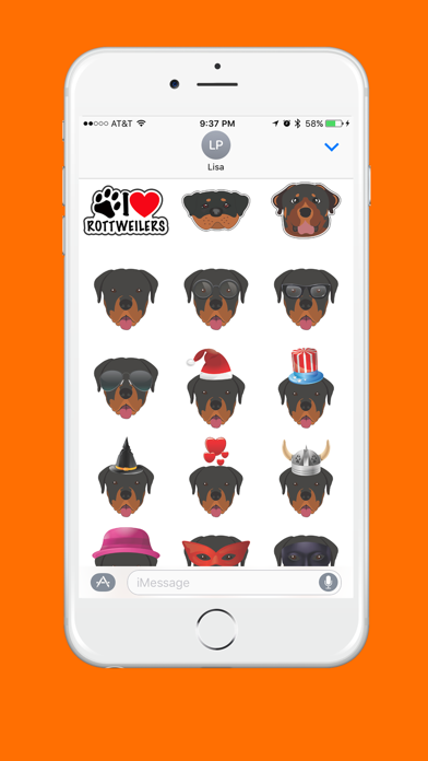 Screenshot #2 pour Rottweiler Emoji