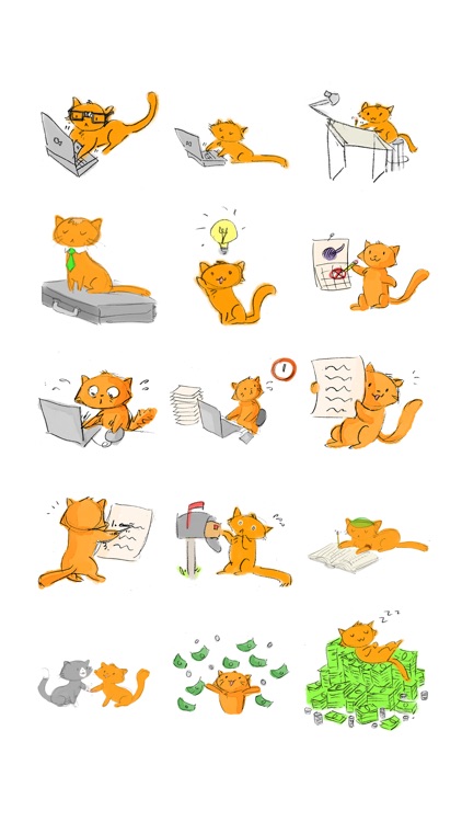 Orange the Cat Sticker Pack screenshot-3