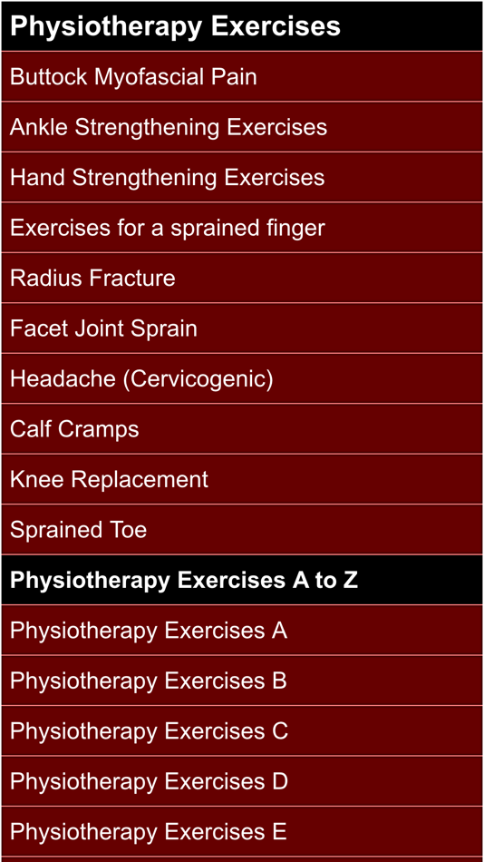 Physiotherapy exercise - 1.1 - (iOS)