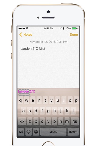 Weather Keyboard Pro screenshot 2