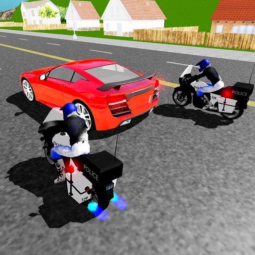 Police Cop Traffic Bike Chase - Crime Town Turbo Police Chase & Smash Icon