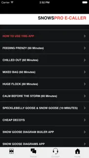 snow goose call - e caller - bluetooth compatible iphone screenshot 2