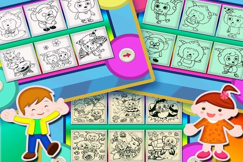 Coloring Book - Cartoon Sheep screenshot 2