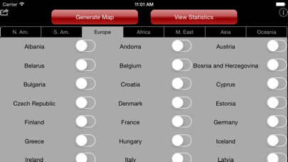 Screenshot #1 pour Countries Visited Map
