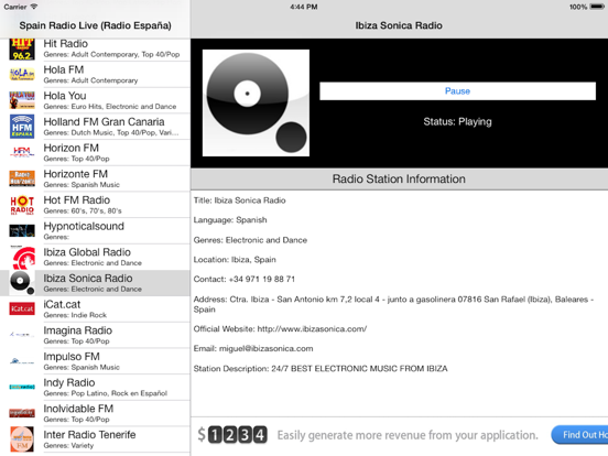 Screenshot #6 pour Spain Radio Live (Radio España)