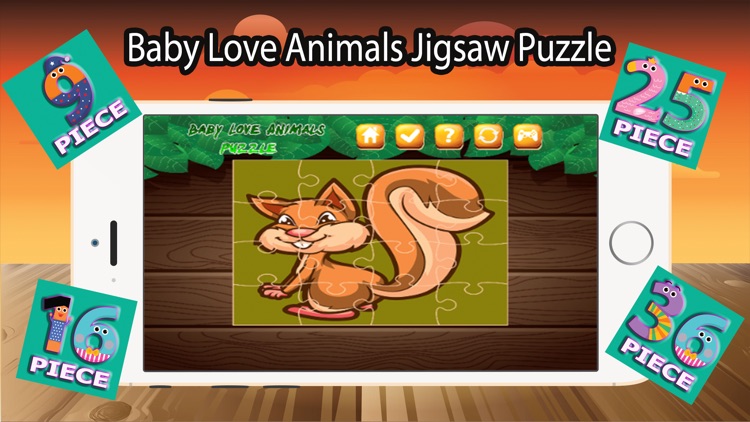 Baby Love Animals Jigsaw Puzzle