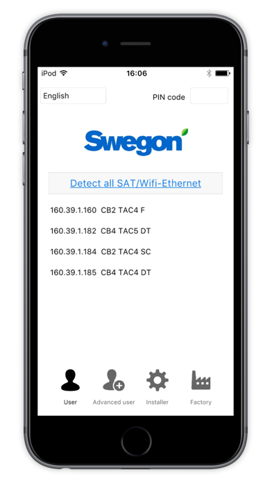 Screenshot #1 pour Eole 4 Swegon