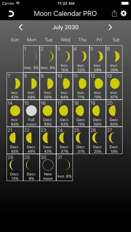 The Moon Calendar PRO screenshot-3