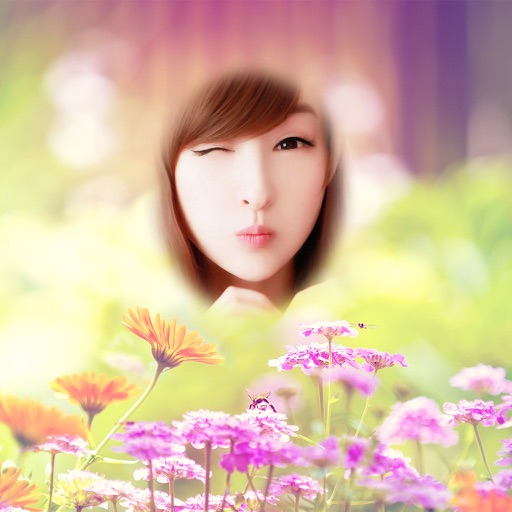 Lovely Flower Frames - cutest photo frame app. Icon