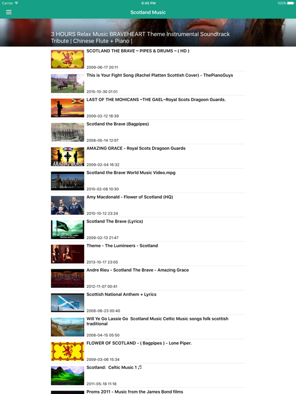 Irish Celtic Music & Scottish Folk Songs Free iPad screenshot