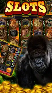 super fortune gorilla jackpot slots casino machine iphone screenshot 3