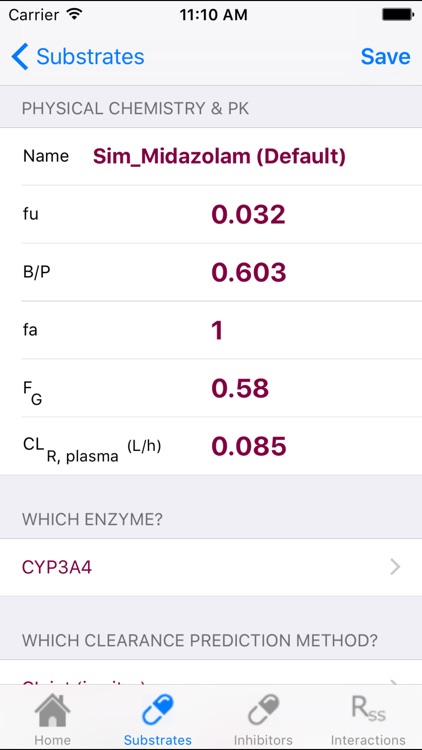 Simcyp Static DDI Calculator