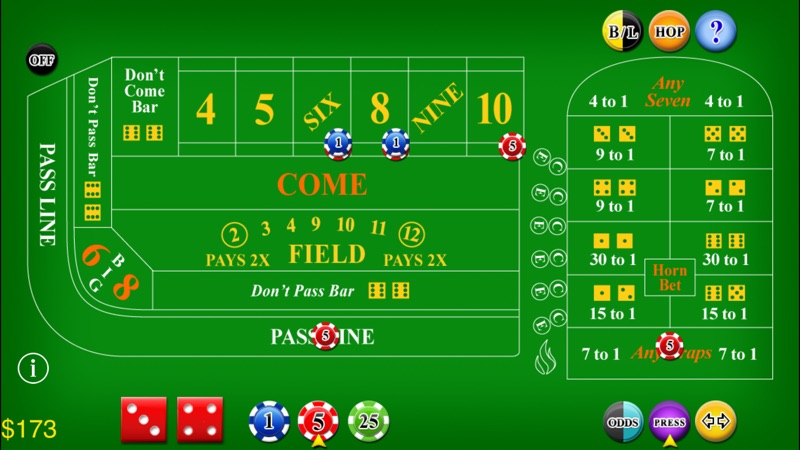 Craps Lite screenshot 1