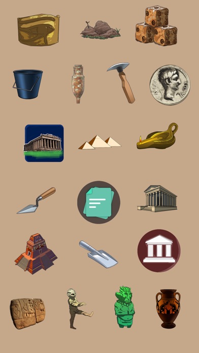 Archaeology Emoji Stickersのおすすめ画像1