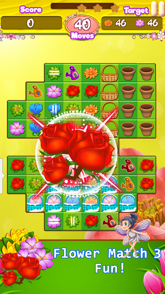 Blossom Garden - Free Flower Blast Match 3 Puzzle - 4.4 - (iOS)