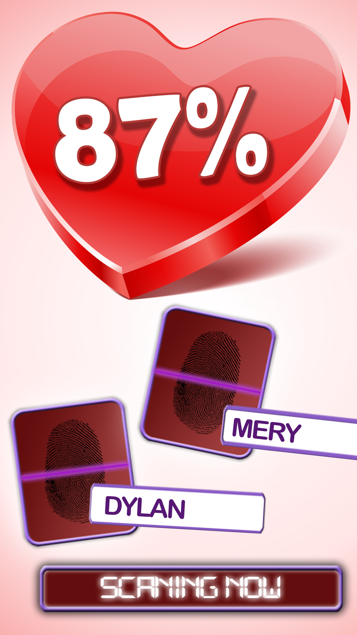 Love test scanner Fingerprint