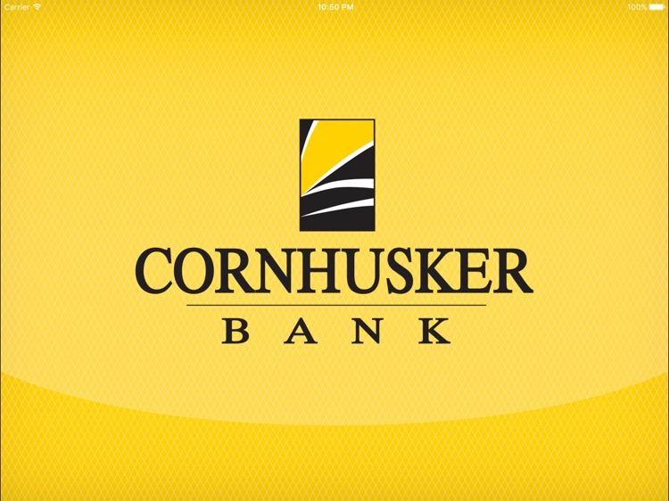 Cornhusker Bank Mobile Banking for iPad