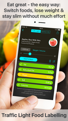 Traffic Light Calorie Counter & Food Guide screenshot 1