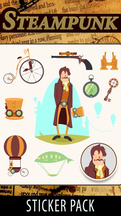 Steampunk Stickers by VICTOR VERDU