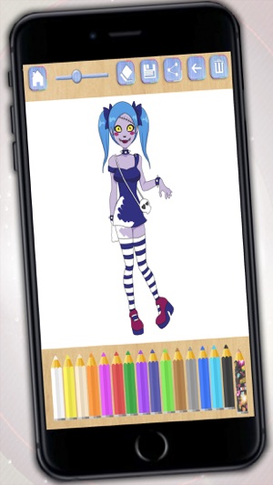 Paint and color zombies - Zombs coloring book for boys and g(圖1)-速報App